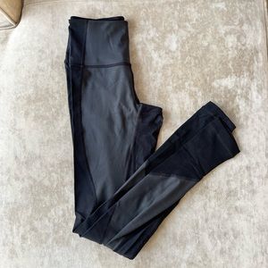 lululemon wunder-under high-rise tight 28" (black, 'Full-On Luxtreme Sheen')